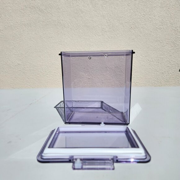 2X The Home Edit Medium Canisters Food Storage Containers Clear 4" x 6" x 6" Pan - Picture 5 of 9